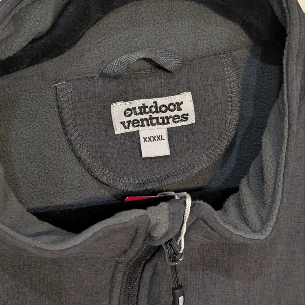 Outdoor Ventures Men's Sz 4XL Vest Outerwear, Lightweight Windproof Fleece-Line - Picture 5 of 12